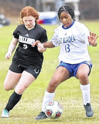 Kenny Armstrong | Bladen Journal
                                East Bladens Iveonna Ward tallied a pair of goals in the first half Monday against Durham School of the Arts to lead the Lady Eagles to a 3-1 victory.