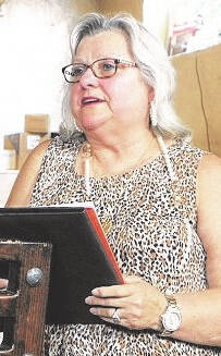 128567686_web1_Rotary
W. Curt Vincent | Journal
White Lake Town Clerk Pat Taylor spoke to the Rotary Club on Wednesday.