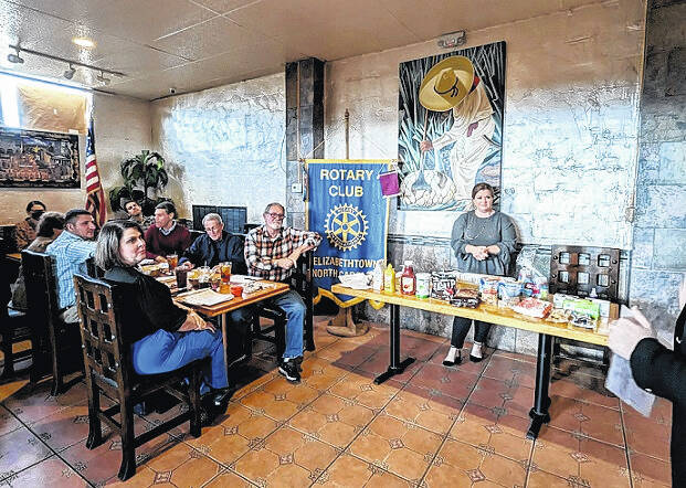 <p>Dana Mills explains the rules of the activity. </p>
<p>Sara Fox | Bladen Journal</p>