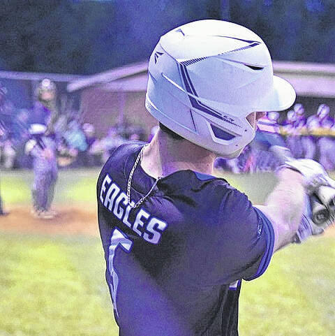 <p>East Bladen Evan Pait on deck for an at-bat.</p>
                                 <p>Alex Brooks | Bladen Journal</p>