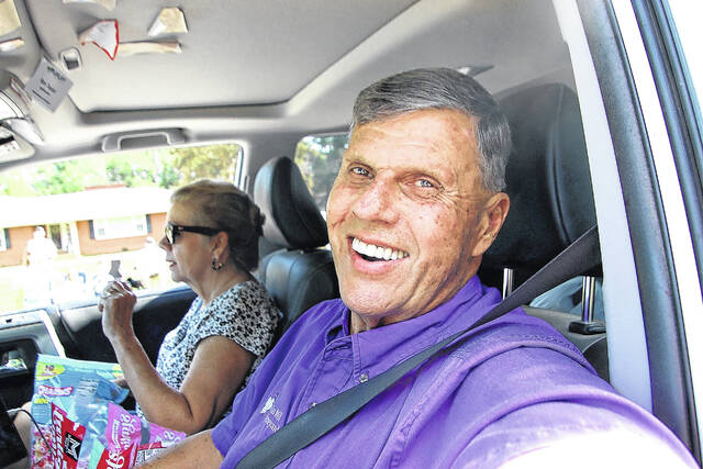 <p>Dublin’s Peanut Festival attracted thousand of visitors and may of Bladen County’s businesses, schools and civil servants were involved. Driving the Lu Mil Vineyard’s participation float was Lu Mil owner Ron Taylor - on the eve of another great Dublin event - The North Carolina Grape Festival.</p>