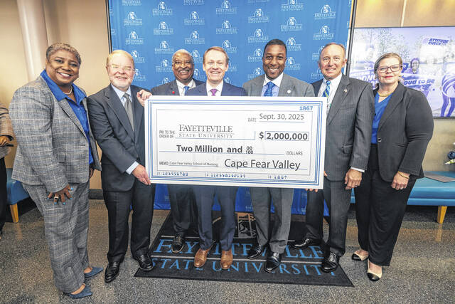 131823558_web1_thumbnail_20250930fsu_2m_donation_annoucement
FSU renames School of Nursing in recognition of Cape Fear Valley Healths support.