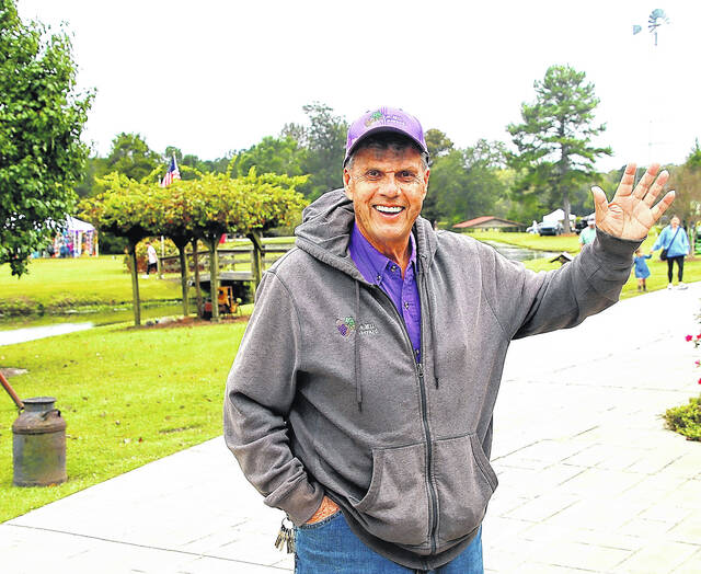 <p>Lu Mil Vineyard owner, Ron Taylor could be found enjoying the fun and activities at his vineyard in Dublin, North Carolina. From humble beginnings picking tobacco and cotton, Muscadine grapes came on the scene and today the vineyard is flourishing. Each year a May Jubilee and an October grape festival mark the seasons with free festivals as a thank-you for the many years of patronage and support from the community.</p>
<p>Mark DeLap | Bladen Journal</p>