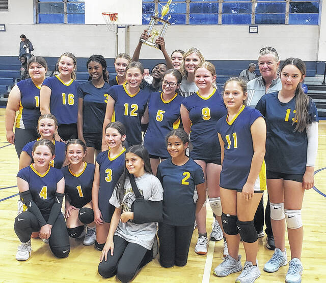 131874150_web1_Bladenboro_volleyball_preseason_champs
Bladenboro Middle School won the Bladen County preseason volleyball tournament Tuesday.
Sonny Jones / Bladen Journal