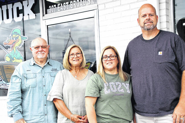 <p>The Ugly Duck Bait & Tackle shop opened at 307 E. Broad Street in Elizabethtown on Aug. 1. The business is run by Michael Dunn and his wife Crystal and his daughter and son-in-law Melissa and Tommy Cooper.</p>