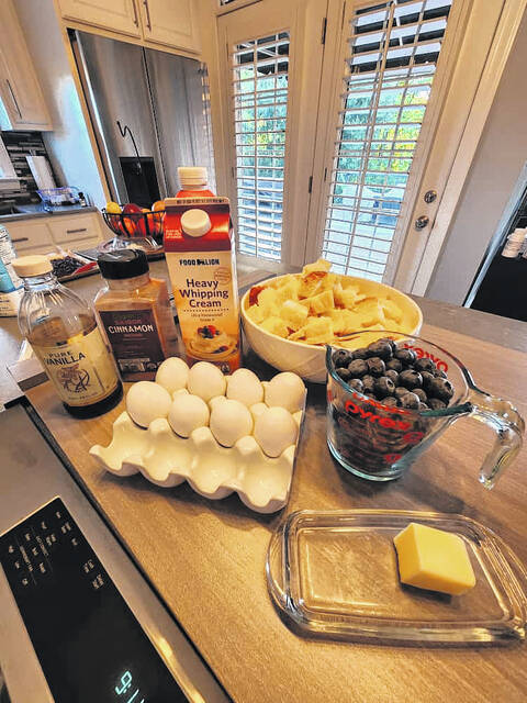 <p>The ingredients for tomorrow’s cozy, wake-up breakfast.</p>