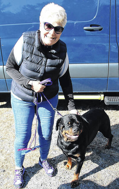 <p>While in Elizabethtown, you will often see Loretta Pyeatt and one of her babies on a walk. </p>
<p>Mark DeLap | Bladen Journal</p>