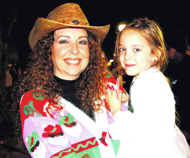 <p>The tree lighting celebration was huge in Elizabethtown with hundreds of people present.</p>