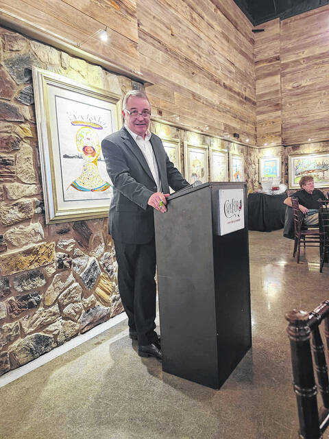 131981544_web1_chuck3
On Nov. 25 the Bladen County Committee of 100 gathered for their annual meeting. Chuck Heustess, Economic Development Director for Bladen County shared many exciting projects that are on the horizon including two foreign companies who are ready to move a portion of their operations to the area.