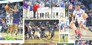 
			
				                                Top row, from left, West Bladen basketball player Chase Williams, Schultz Foundation athletic department donations, East Bladen football player Jaden Lewis, East Bladen basketball player NeNe Ward, East Bladen soccere player Jakie Medina-Leal and East Bladen basketball player Laila Smith. Bottom row, from left, Bladenboro Middle boys and girls soccer teams, West Bladen athletic director Brett Jackson, East Bladen football coach Robby Priest, East Bladen girls basketball coach Patty Evers and West Bladen boys basketball coach Travis Pait.
                                 File photos

			
		
