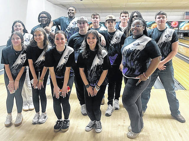 <p>Team members:</p>
<p>Members of the West Bladen bowling team coached by Preston Worley are, first row from left, Chloe Walters, Halle Nobles, Makenna Bryan, Lileigh Anderson and Alanna Bethea. Second row from left, Maricella Valdez, Caison Brixey, Ashton Bryan, Tashawn Carter and Kaleb Bass. Third row from left, Dawan Carter, Omarion Brown, Brody Rhodes and Andrew Wren. Not pictured is Lena Anderson.</p>
<p>Contributed photo</p>