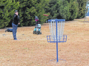 Nearly 80 disc golfers played in Lu Mill Classic