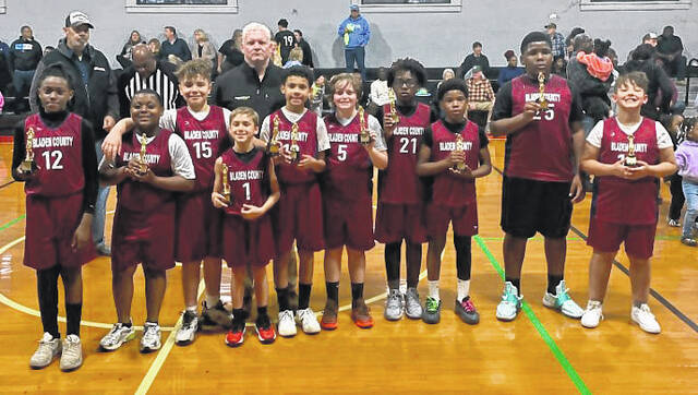 Members of the Mavericks are Javion Johnson, Ethan Brooks, Shawn Packer, Laylon Council, Eastyn Singletary, Bentley Packer, Isaiah Bizzell, BayLyn Manuel, Josiah Cobbs and Lawson Walters. The coach is Mackie Singletary.
Contributed photo