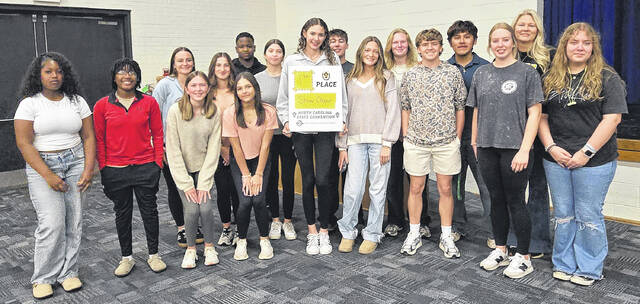 The West Bladen Beta Club won the Show Choir competition.
Contributed photo