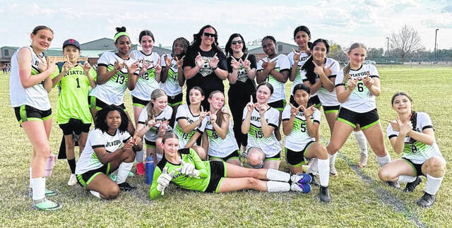 The Emereau girls soccer team defeated Midway 4-3 on Monday.
                                 Contributed photo