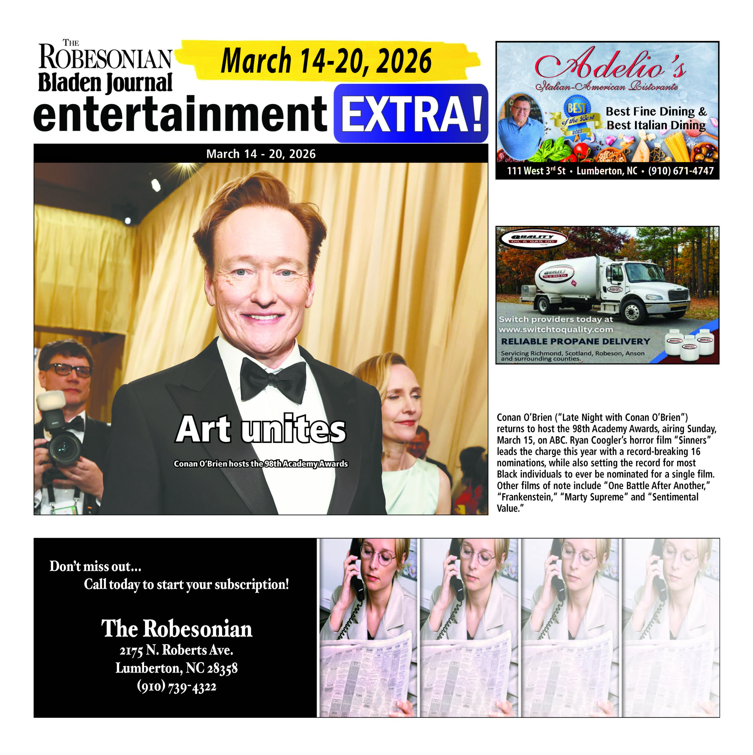 TV Week – March 14, 2026