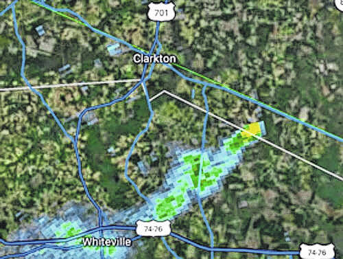 This image shows the area of the Rosindale Road fire that burned more than 700 acres.
                                 Contributed photo