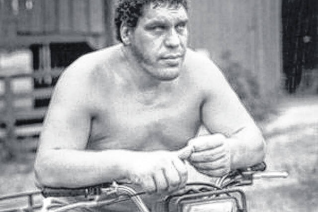 André the Giant was born André René Roussimoff in Grenoble, France in 1946 and died in 1993. His ashes were returned to his ranch in Ellerbe.