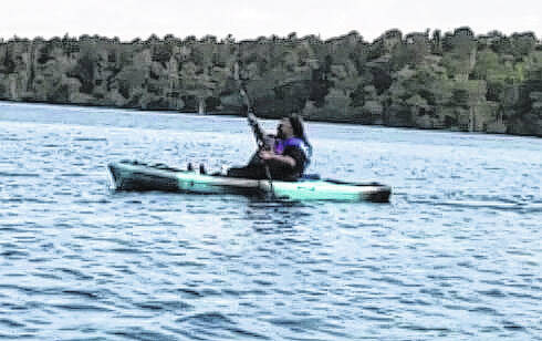 A kayaker paddles on Jones Lake.
                                 Sonny Jones / Bladen Journal