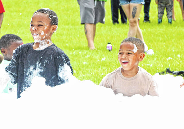 The Foam Frenzy machine was popular among youngsters at Clarktons Spring Meet on Railroad Street held on Memorial Day.
Sonny Jones / Bladen Journal