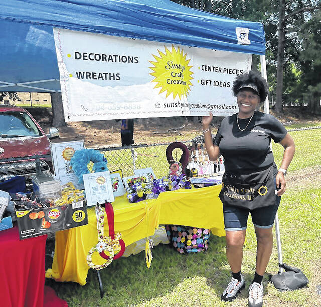 Sony Rhodie of Sunshyn Crafty Creations had a booth at Relay For Life at Elizabethtown Middle School.
Lexie Tatum photo