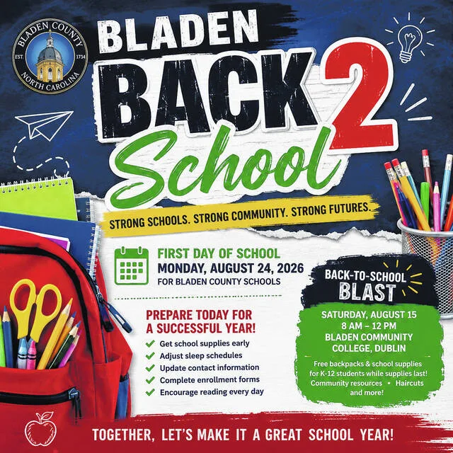Bladen County students return to class Aug. 24